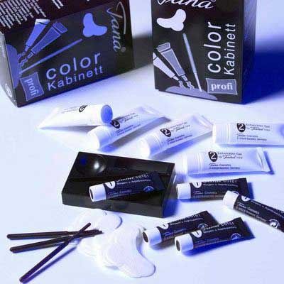 Profesionální barva na řasy a obočí - kabinetní balení, černá 5 x 4,5ml.